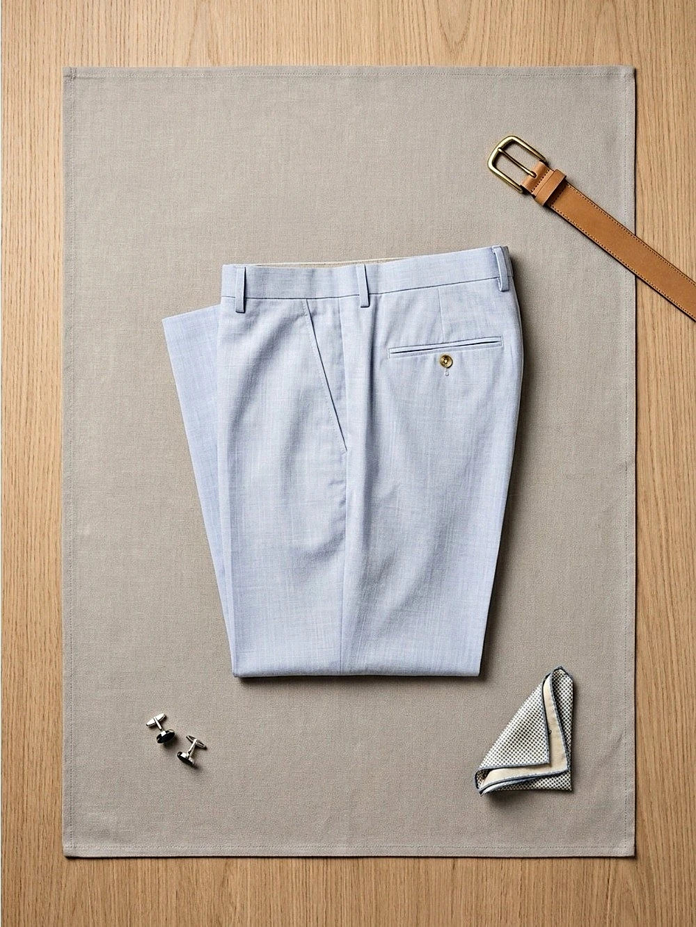 Perry Ellis Wellington Tailored Fit Dress Pant Pants Blue Waist 36 x 29